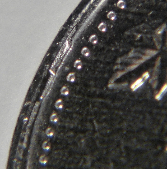 2015 - Coin Détériorer et Acc. Avers, listel et autre (Deteriorated Die, on obvers) P1160255