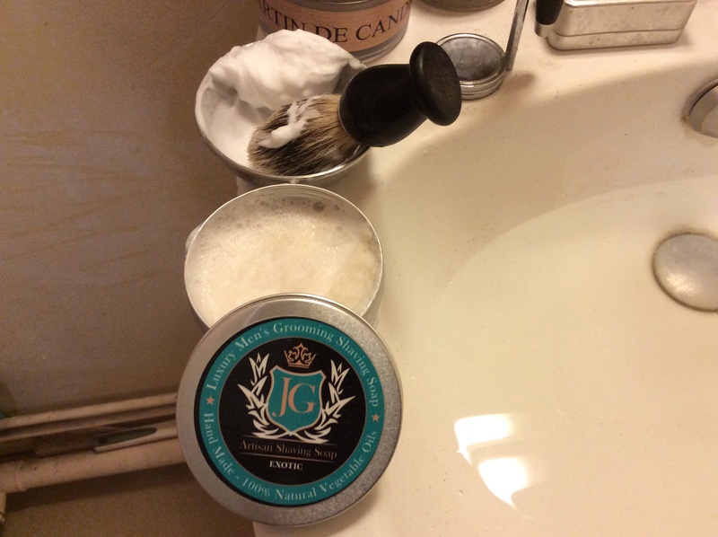 JG Artisan shaving soap exotic. Img_0426