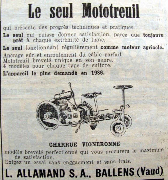 Mototreuil ALLAMAND (SUISSE) 000066