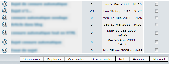 Bouton Fusionner introuvable dans les actions possibles des modérateurs Tuto411