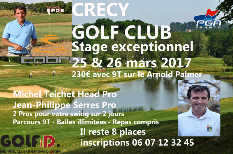 Stage de Golf 2017 Coaching 25, 26 mars - Crecy-la-Chapelle Annonc10