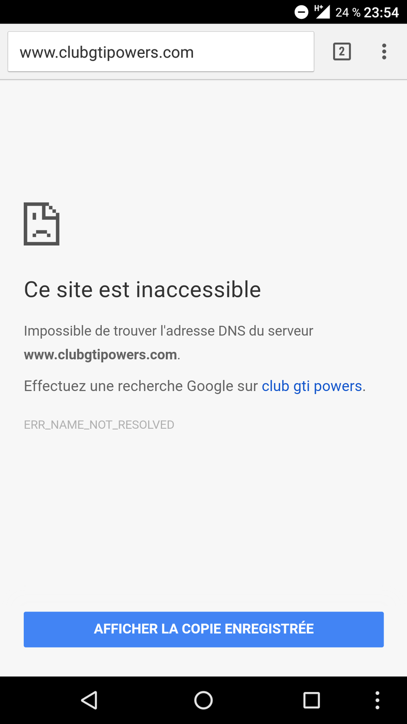 Difficultés de connexion au forum Screen15