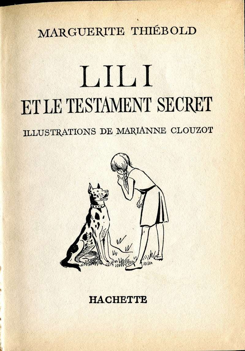 Marguerite Thiébold et la série Lili. Lili0065
