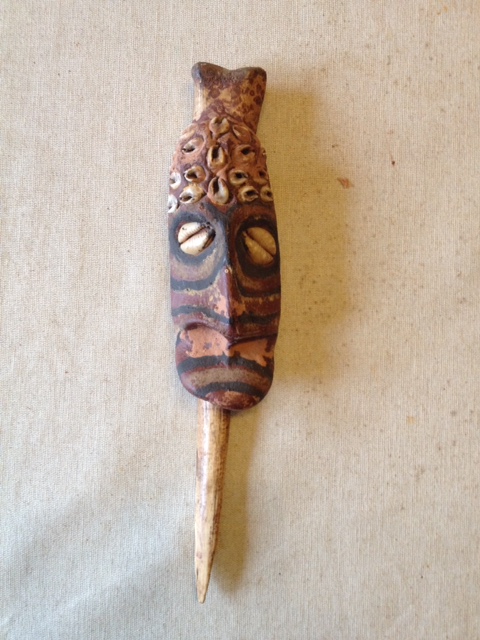 Couteau en os de Casoar, Nouvelle Guinée, Sepik, Iatmul. Fullsi13