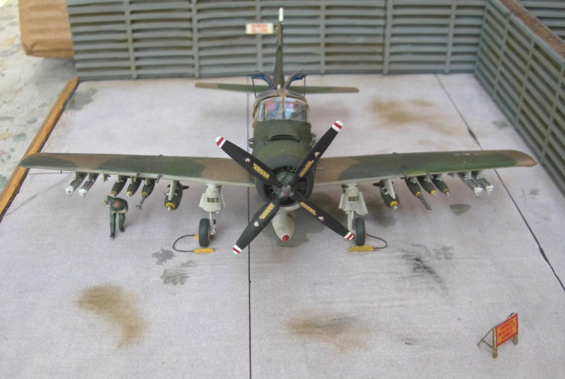 Skyraider (conversion RVHP Models/Hasegawa) 1/72 A-1e_f14