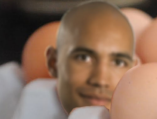 How to create big heads in an egg tray 510