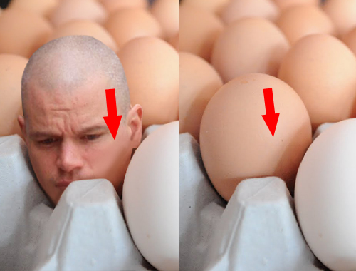 How to create big heads in an egg tray 710