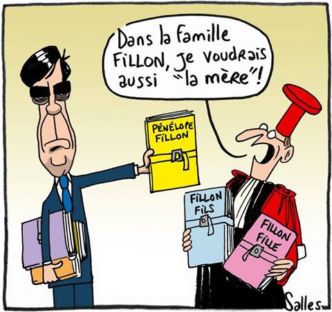 Dessin du jour . Pas obligatoirement culinaire, la cuisinière s'intéresse aussi à l'actualité . - Page 12 Fillon13