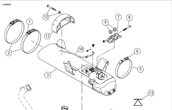 Perte d'un boulon sur le collier de serrage avant Captur11