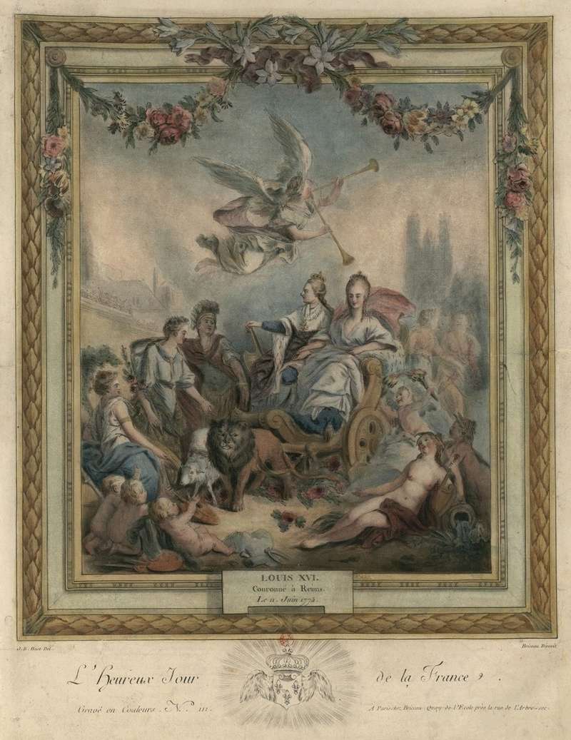 Sacre et couronnement de Louis XVI roi de France et de Navarre à Rheims, le 11 juin 1775 Zzzb10