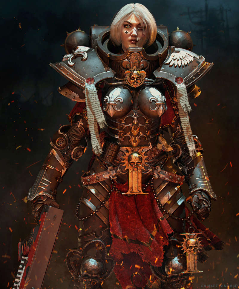 Warhammer 40,000 - Sisters of Battle Statue Beauty10