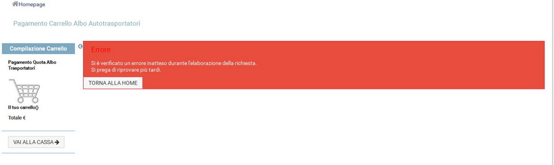 Problema pagamento Albo autotrasporto 2017 .. Alb10