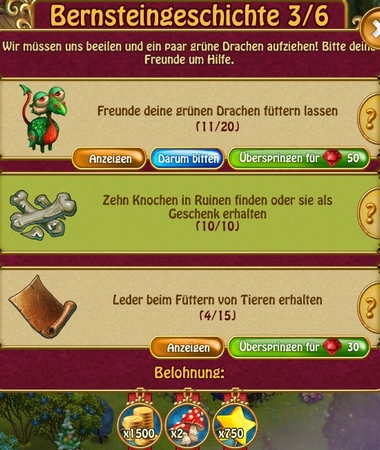 Drachenzeit: Bernsteinfarbener Drache -> 1-6/6 Quest_36