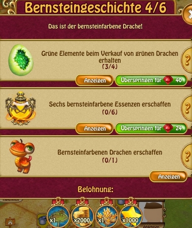 Drachenzeit: Bernsteinfarbener Drache -> 1-6/6 Quest_37