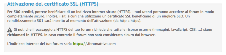 Possibilità di rendere il proprio forum Forumattivo in HTTPS Scherm17