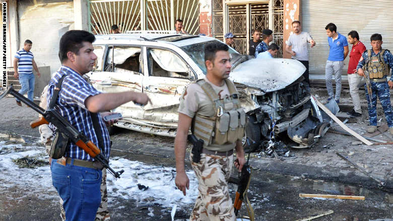 العراق.. مقتل وجرح العشرات في تفجير بحي "الكاظمية" شمال بغداد Baghda10