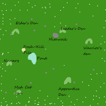 Birchclan Camp Map - Only Birchclan Members May Visit This Map Bc10