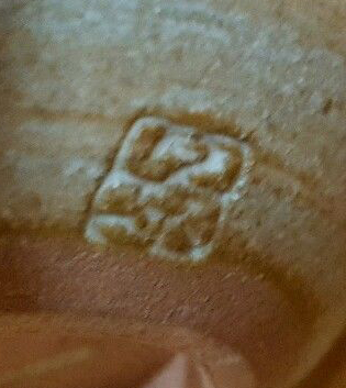 flower mark on tea bowl/sake cup, Japanese?  S-l16017