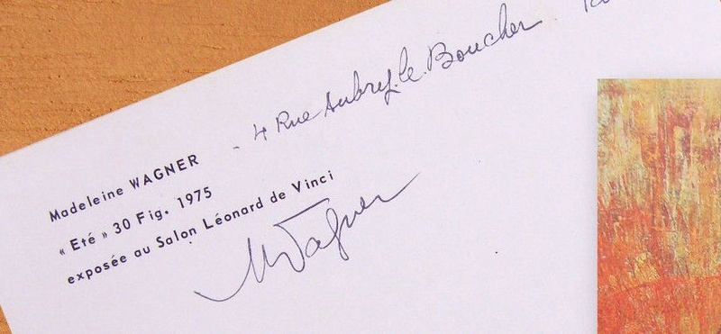 identification signature estampe - Henri Konrad Wagner - trouvée Madele10