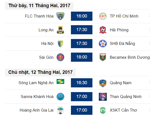 LỊCH THI ĐẤU BÓNG ĐÁ V.LEAGUE 2017 00110