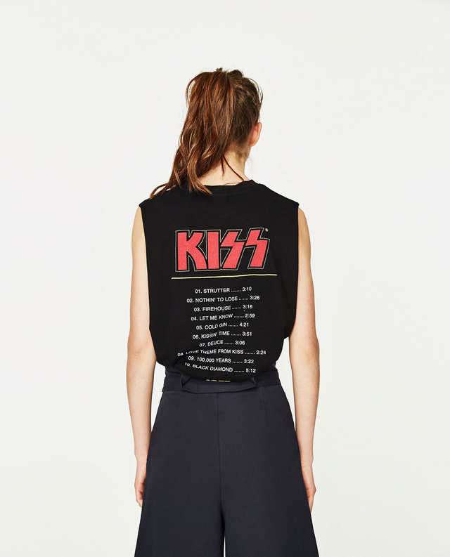 Nuevos modelos de camisetas de Kiss en Zara y Pull and Bear Zara_e10