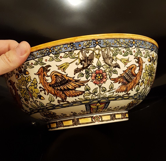 Arts & Crafts English Pottery Bowl Signed & Dated ID Please 20160810