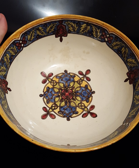 Arts & Crafts English Pottery Bowl Signed & Dated ID Please 20160812