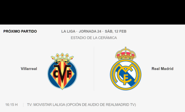 Villarreal - Real Madrid Partid55