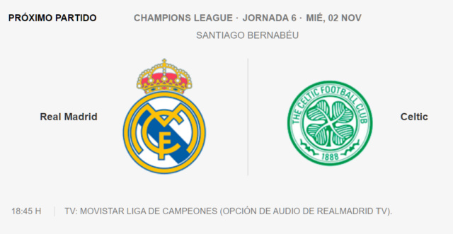 Real Madrid - Celtic Partid96