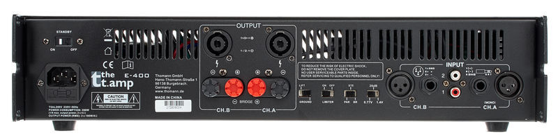 Conectar etapa de potencia the t.amp E-400 a reproductor de CD Etapa10