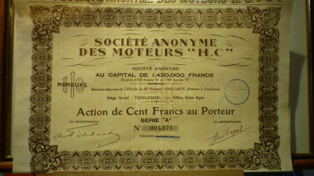 Société Anonyme des moteurs H.C 193610