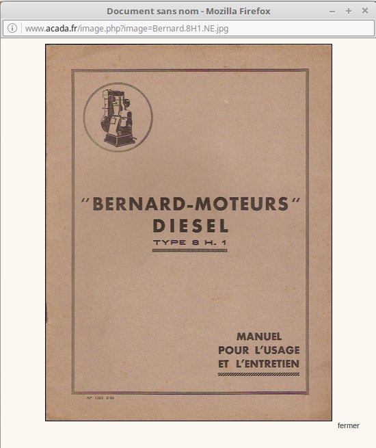 BERNARD MOTEURS Diesel 8H1 8h1_0110