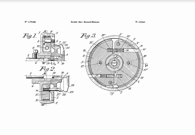 41 -a- BERNARD MOTEURS W110 Bis avec un embrayage centrifuge B14