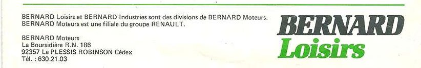 Le logo BERNARD-MOTEURS Bernar14