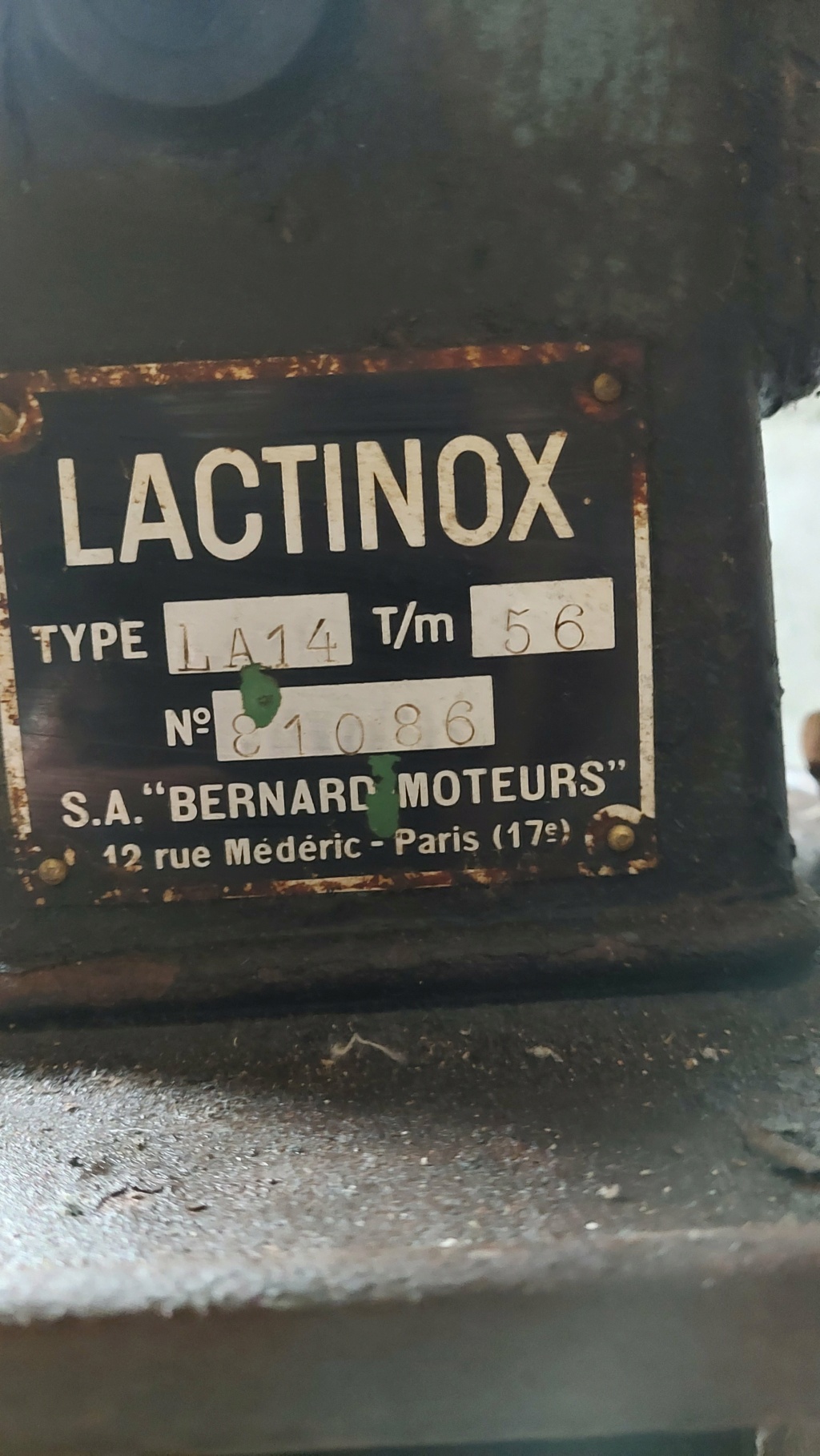 Ecrémeuse LACTINOX BERNARD-MOTEURS Lactin21