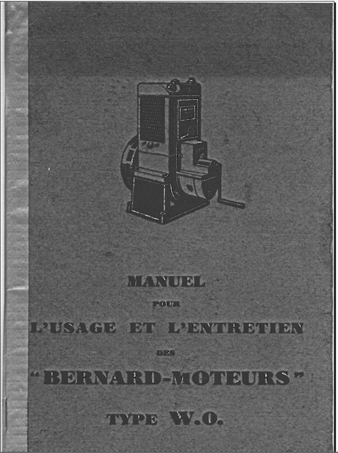 27 -A- Moteurs BERNARD / CONORD W0, F0, FP.1 et FP.2 Notice12