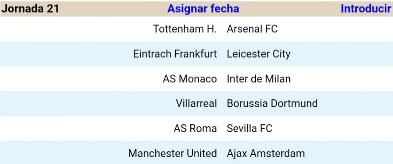 Alineaciones Jornada 21 Segunda División  Screen93