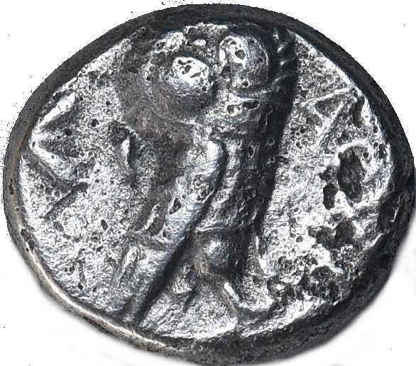 Dracma de plata, Filistea, Gaza. Ca. 450-400 a.C. 474b10