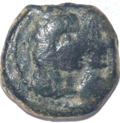 AE17 de Aretas IV y la reina Shagilath. Reino Nabateo. Petra ca. 9 a.C.-40 d.C.  72510
