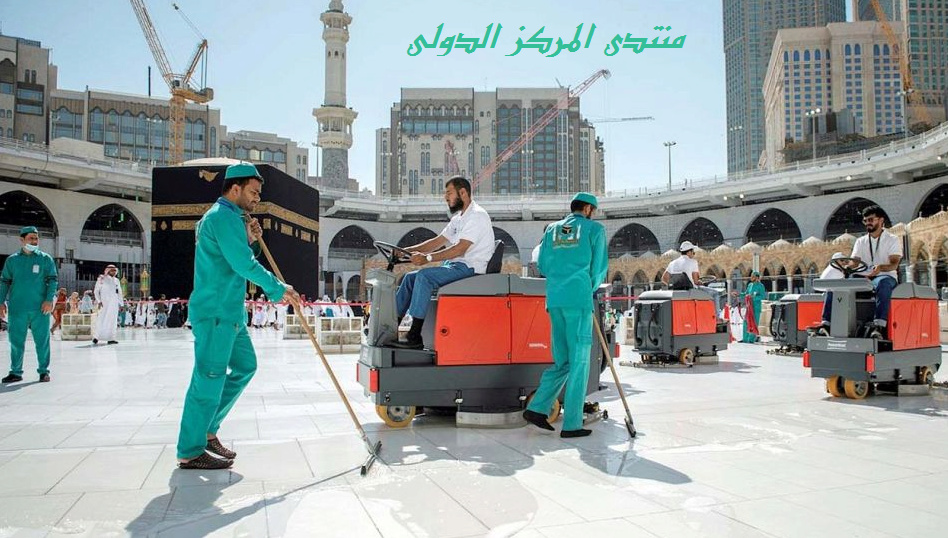 تفاصيل عملية تنظيف المسجد الحرام فى شهر رمضان  11032510