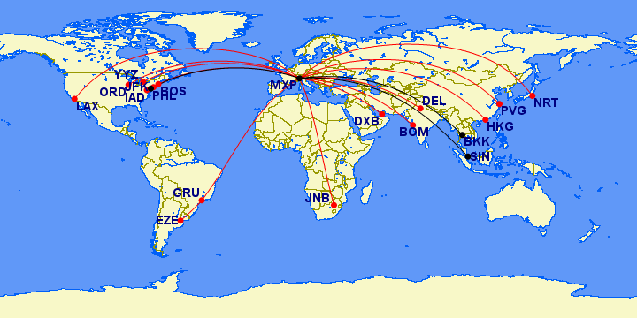 Sogni rimasti nel cassetto - il network iniziale Lufthansa Italia Ic_map11