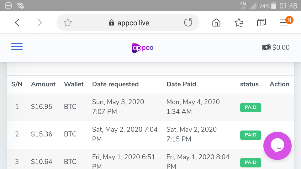 Appco Earn 5% After 24 Hours and 3% per days , Solid project Screen33