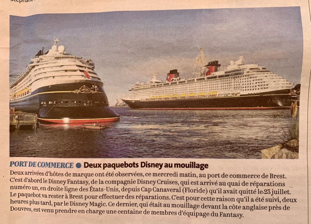Tous les paquebots à Brest [Disney Cruise Line - 2020]  6184c310