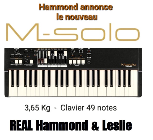 Annonce de sortie du nouveau Hammond MSolo 20231013