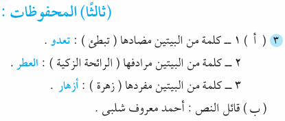 مراجعة اللغة العربية للصف الثالث الابتدائي ترم ثاني 1410