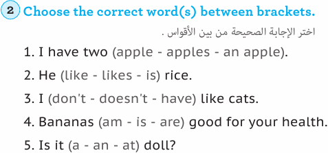 مراجعة لغة إنجليزية للصف الثالث الابتدائي ترم ثاني 314