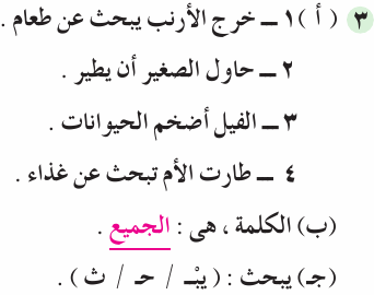 مراجعة اللغة العربية لأولى الابتدائي ترم ثاني 620