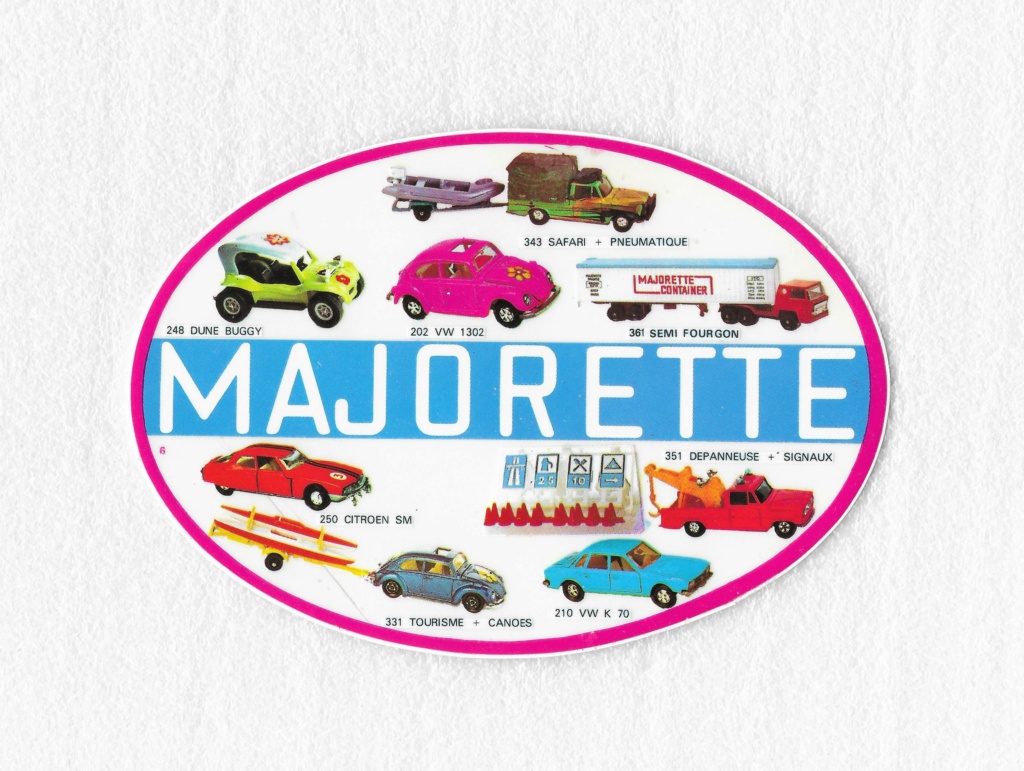 Autocollants et Fonds de Boite Majorette N610