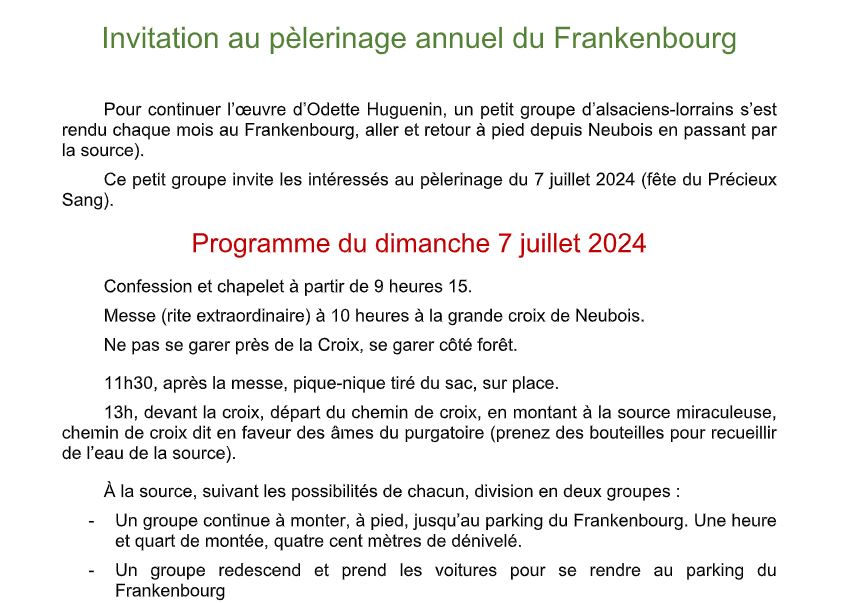 SI IMPORTANTES APPARITIONS MARIALES AU FRANKENBOURG  ! - ALSACE - 1872.1877 - Page 8 Franke21