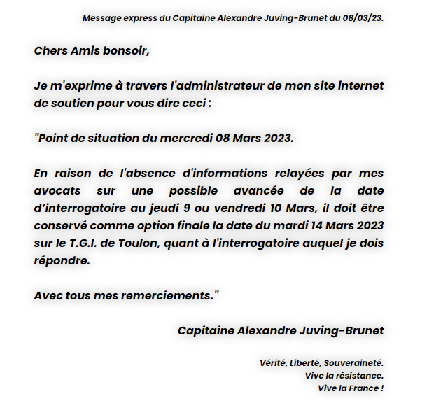 FIN DE LA REPUBLIQUE FRANC MACONNE PAR LE CHOIX DE DIEU - L' ENFANT D'ALZO DI PELLA 2 - Page 32 Soutie11